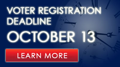 voter registration deadline is October 13